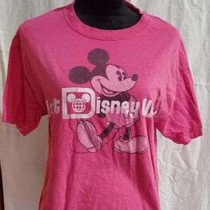 Disneyland Walt Disney World Woman's Tshirt Size M Mickey Mouse